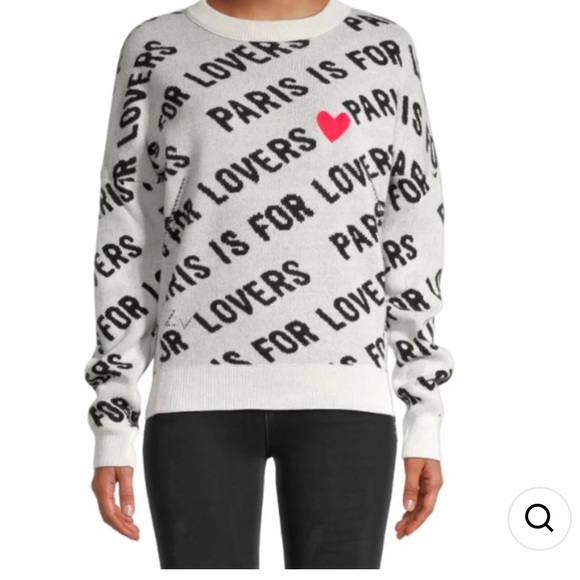 Zadig & Voltaire Paris is for Lovers sweater Size L EUC - Picture 4 of 13